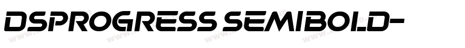 DSProgress SemiBold字体转换